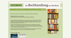 Desktop Screenshot of buchhandlung-nordbad.de